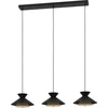 Image de EGLO Grizedale Hanglamp - E27 - 96 cm - Zwart|Goud - Staal