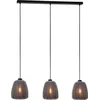 Image de EGLO Barlaston Hanglamp - E27 - 88 cm - Zwart|Grijs - uitwasbaar Textiel