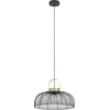 Image de EGLO Roundham Hanglamp - E27 - Ø 45 cm - Zwart|Goud - Staal