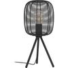 Image de EGLO Rinroe Tafellamp - E27 - 44 cm - Zwart