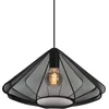 Image de EGLO Dolwen Hanglamp - E27 - Ø 42,5 cm - Zwart - Textiel