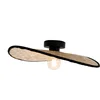 Image de EGLO Marywell Plafondlamp - E27 - 50 cm - Zwart/Bruin - Hout