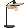 Image de EGLO Marywell Tafellamp - E27 - 46,5 cm - Zwart/Bruin - Hout