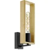 Image de EGLO Littleton - Wandlamp - E27 - Zwart/Hout