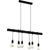 Image de EGLO Townshend Hanglamp - E27 - 100 cm - Zwart