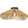 Image de EGLO Lavister Plafondlamp - E27 - Ø 39 cm - Zwart/Bruin - Papier