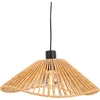Image de EGLO Lavister Hanglamp - E27 - Ø 39 cm - Zwart/Bruin - Papier