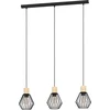 Image de EGLO Palmorla - Hanglamp - E27 - 76 cm - Zwart/Bruin