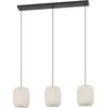 Image de EGLO Belgrave Hanglamp - E27 - 88 cm - Zwart/Wit - Papier