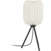 Image de EGLO Belgrave Tafellamp - E27 - 44 cm - Zwart/Wit - Papier