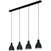Image de EGLO Priddy Hanglamp - E27 - 97,5 cm - Zwart/Wit