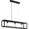 Image de EGLO Elswick Hanglamp - E27 - 110 cm - Zwart
