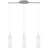 Image de EGLO Troy 3 - Hanglamp - 3 Lichts - Nikkel-Mat - Wit Gelakt