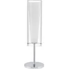 Image de Eglo Pinto - Tafellamp - 1 Lichts - Ø110mm. - Chroom - Helder, Wit