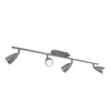 Image de Plafondlamp 4 spots Spotlightstrip verstelbaar mat nikkel, staal, 4x GU10 fitting, LxB 78,5x7 cm