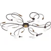 Image de EGLO Gerbera 1 - Plafondlamp - 6 Lichts - Ø780MM. - Antiek-Bruin, Goud - Wit