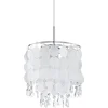 Image de EGLO Fedra 2 Hanglamp - 1 Lichts - Ø250mm. - Chroom - Parelmoer, Helder