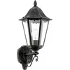 Image de EGLO Navedo Wandlamp Buiten - E27 - 47,5 cm - Zwart/Zilver