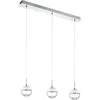 Image de EGLO Montefio 1 - Hanglamp - 3 Lichts - LED - Chroom - Glas, Kristal - Wit, Helder
