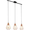 Image de EGLO Tarbes Hanglamp - E27 - 79 cm - Zwart/Koper