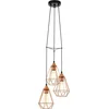 Image de EGLO Tarbes Hanglamp - E27 - Ø 31 cm - Zwart/Koper
