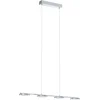Image de EGLO Cartama - Hanglamp - 4 Lichts - LED - L775mm. - Chroom - Helder, Gesatineerd