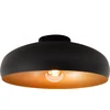 Image de EGLO Mogano Plafondlamp - E27 - Ø 40 cm - Zwart/Koper