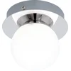 Image de EGLO Mosiano - Plafondlamp - 1 Lichts - LED - Ø110mm. - Chroom - Wit