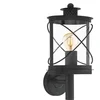 Image de EGLO Hilburn Wandlamp Buiten - E27 - 37,5 cm - Zwart