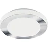 Image de EGLO Batholino Led Carpi - Wand/Plafondlamp - 1 Lichts - Ø30 cm - Wit, Chroom - Wit