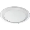 Image de EGLO Competa 1 - Wand/Plafondlamp - 1 Lichts - Ø335mm. - Wit, Zilver, Helder