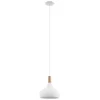 Image de EGLO Sabinar Hanglamp - E27 - Ø 28 cm - Wit|Bruin