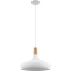 Image de EGLO Sabinar Hanglamp - E27 - Ø 40 cm - Wit/Bruin