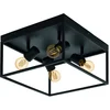 Image de EGLO Silentina Plafondlamp - E27 - 36 cm - Zwart