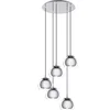 Image de EGLO Rocamar 1 Hanglamp - E27 - Ø 58,5 cm - glas - Grijs/Zilver