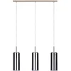 Image de EGLO Selvino Hanglamp - E27 - 71 cm - Rookglas - Zwart