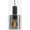 Image de EGLO Gorosiba - Hanglamp - E27 - Ø 15 cm - rookglas - Zwart