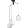 Image de EGLO Mantunalle Hanglamp - E27 - Ø 62 cm - Zwart/Wit
