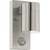 Image de EGLO Riga 5 Wandlamp Buiten - Bewegingssensor - GU10 - 16,5 cm - RVS