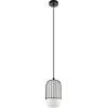 Image de EGLO Muleges Hanglamp - E27 - Ø 16 cm - Zwart/Wit