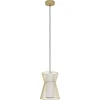 Image de EGLO Maseta Hanglamp - E27 - Ø 22,5 cm - Goud/Wit