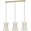 Image de EGLO Maseta hanglamp - E27 - 3 lichts - Staal - Goud, wit