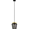 Image de EGLO Escandidos Hanglamp - E27 - Ø 22 cm - Zwart|Koper|Goud