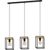 Image de EGLO Libertad Hanglamp - E27 - 88 cm - Zwart/Bruin