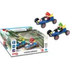 Image de Carrera Speelgoedvoertuig Auto - Mario Kart - Mach8 Twinpack - Mario & Luigi - Pull Back Auto - Terugtrekauto - 1:43