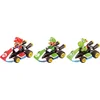 Image de Carrera Speelgoedvoertuig - Mario Kart 8 - 3 pack - Mario Luigi en Yoshi - Terugtrek Auto - Pull Back Auto - 1:43