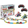 Image de Carrera RC voertuig Auto - Mini Mario Kart - Tabletop Racing Set - Mario vs. Luigi - 2 Bestuurbare Auto's - 2,4 GHz - 5 km/u - Schaal 1:43