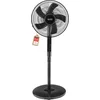 Image de TZS First Austria Statiefventilator 45W - 40 cm - Met Afstandsbediening - Timer - Hoogte Verstelbaar - Stille Ventilator - Zwart