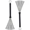 Image de Drum Brushes 1 paar - Rubber Handvat - Jazz Drum - Lengte Ca 32.5 cm -