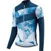 Image de Loeffler wielrenshirt lange mouwen M Bike L/S Jersey Floes - Blauw - 54